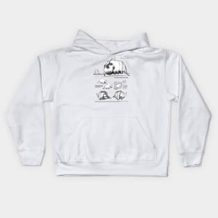 Avatar the last airbender appa sketch design animation Kids Hoodie